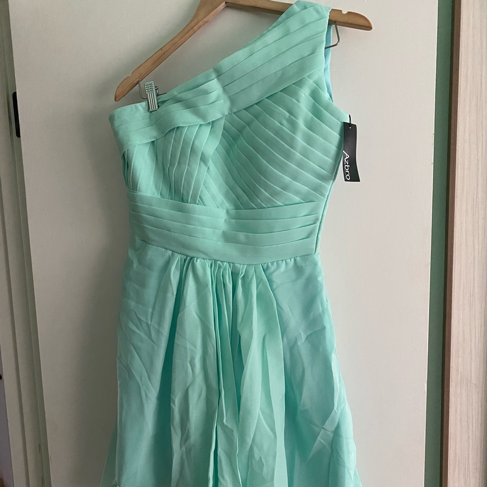 Mint green short party dress